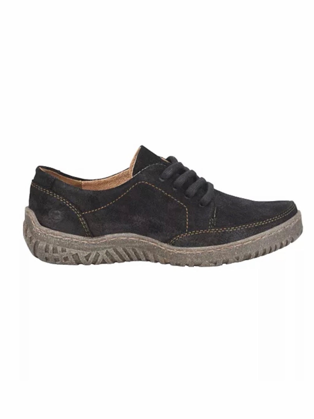 Born Bevi Lace Up Sneakers in Black, Size 7.5, NEW